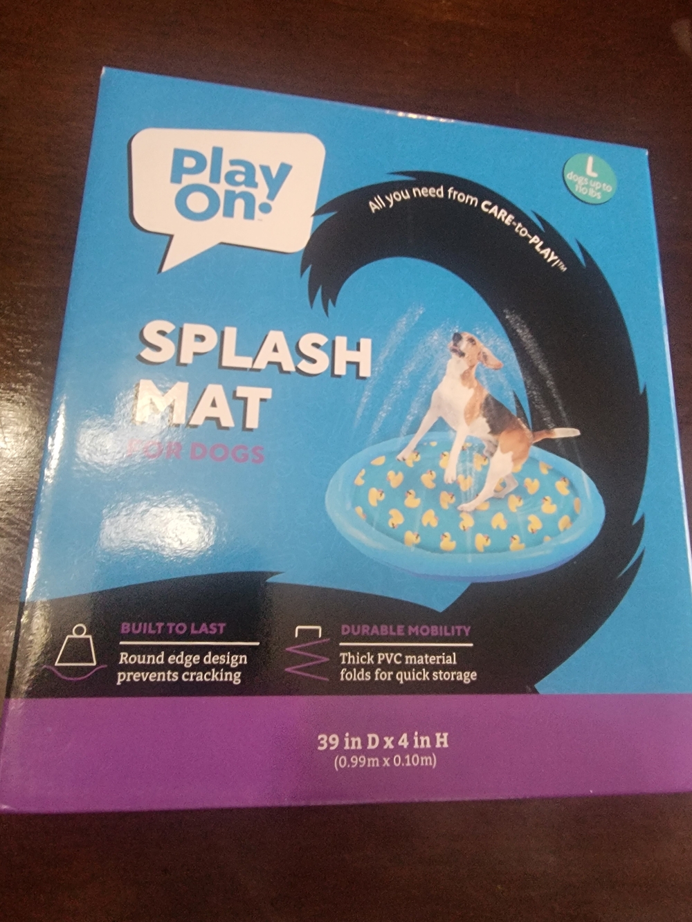 Splash Mat for Dogs - Blue